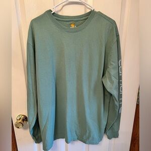 Men's Carhartt Bontanic Green Cotton Signature Shirt Original Fit